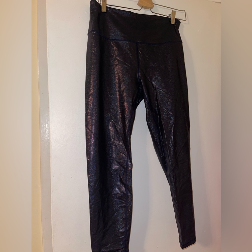 Zyia Blue Twlight Luxe Hi Rise Leggings
